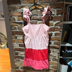 Tiered Pink Babydoll Dress